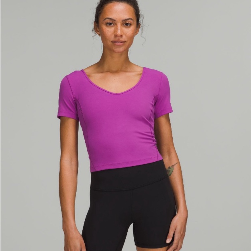 Purple Align Lululemon Crop Top